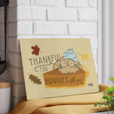 I Only Have Pies For Bunnies Glass Cutting Board