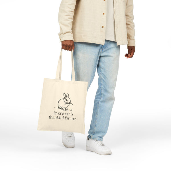 So Thankful Cotton Canvas Tote Bag