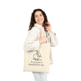 So Thankful Cotton Canvas Tote Bag