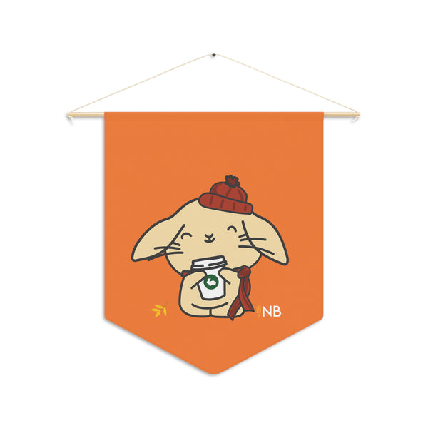Latte Bunny Love Pennant
