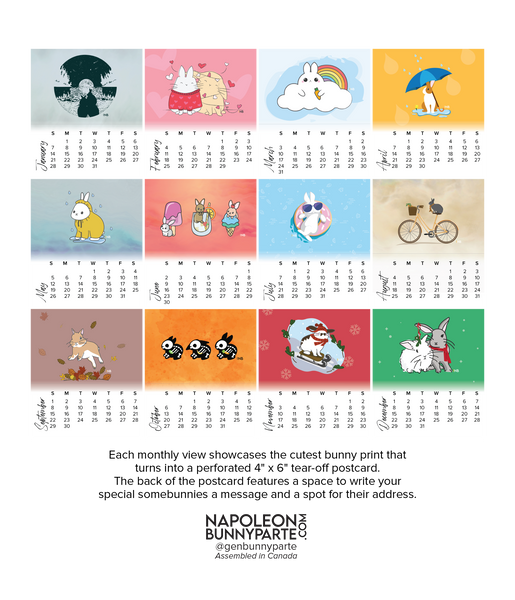 Hoppy Days 2024 Calendar + Postcard Set