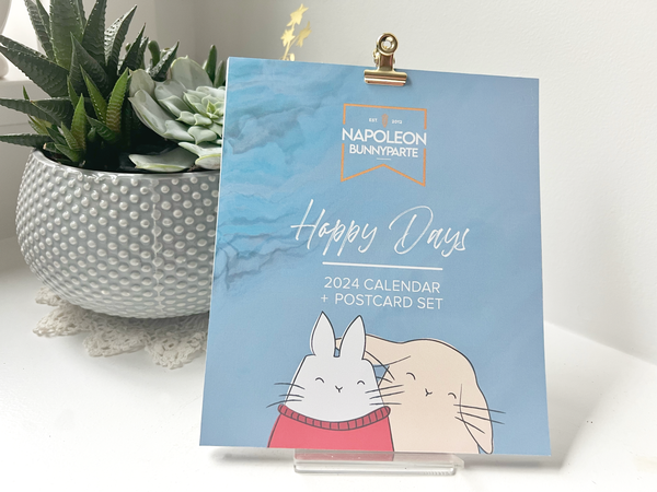 Hoppy Days 2024 Calendar + Postcard Set