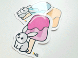 Ice Ice Bunny Vinyl Sticker