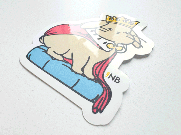 King Of Hearts Vinyl Sticker