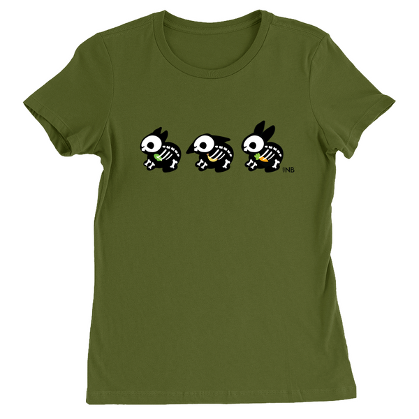 Bone-a-fide Bunny Womens T-Shirt