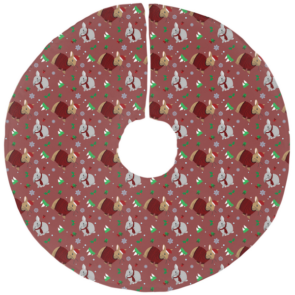 Warming Winter Bunnies Tree Skirts