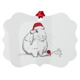 Loppy Holidays Metal Ornament