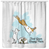Find Your Hoppy Pace Shower Curtain