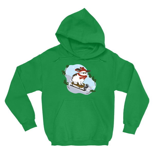 Hopping Through The Snow Unisex Hoodie