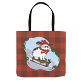Hopping Through The Snow Tote Bag