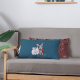 Warming Winter Bunnies Throw Pillows