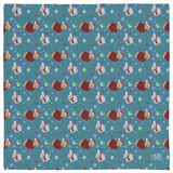 Warming Winter Bunnies Fabric Gift Wrap