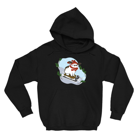 Hopping Through The Snow Unisex Hoodie