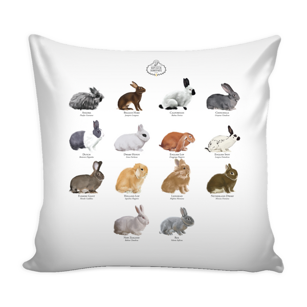 Rabbits Pillow Cover