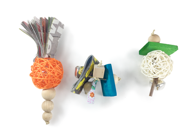 Fruit Basket Rabbit Throw Toys (Set of Three)