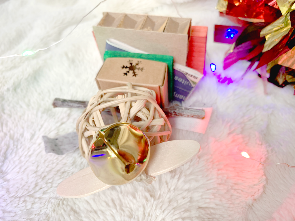 Snowshoe Hare Holiday Throw Toy Napoleon Bunnyparte