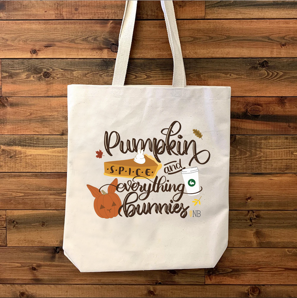 Gourd-geous Bunnies Canvas Tote Bags