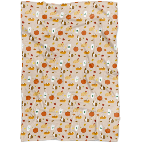 Bunny Spice Blend Fleece Blanekts