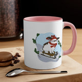 Hopping Through The Snow Accent Mug