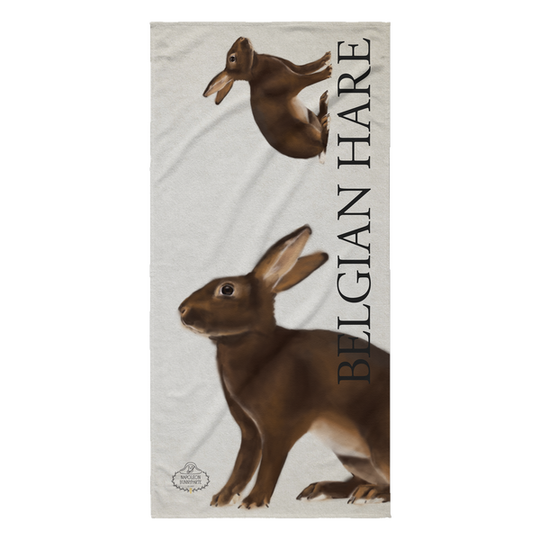 Belgian Hare Beach Towel