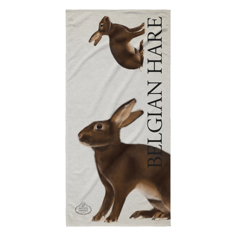 Belgian Hare Beach Towel