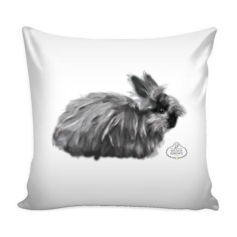 Angora Rabbit Pillow Cover