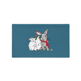 Warming Winter Bunnies Throw Pillows