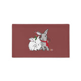 Warming Winter Bunnies Throw Pillows