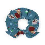 Warming Winter Bunnies Scrunchie (Blue)
