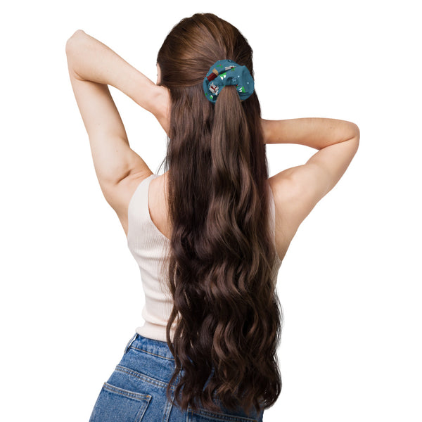Warming Winter Bunnies Scrunchie (Blue)