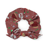 Warming Winter Bunnies Scrunchie (Red)