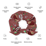 Warming Winter Bunnies Scrunchie (Red)