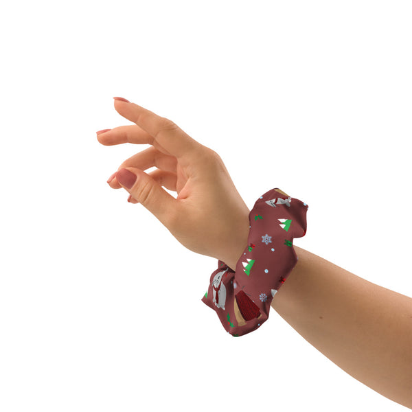 Warming Winter Bunnies Scrunchie (Red)