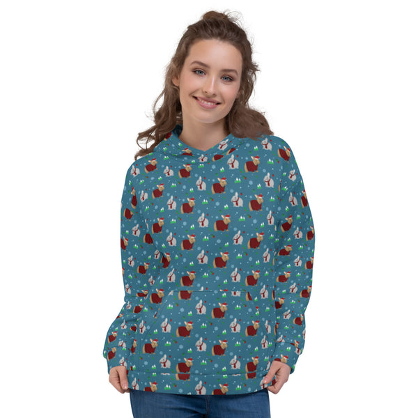 Warming Winter Bunnies Unisex Hoodie