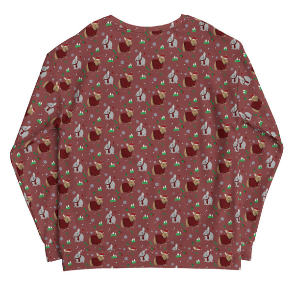 Warming Winter Bunnies All Over Sweatshirt