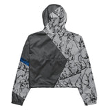 Hop To It Cropped Windbreaker (Blue)