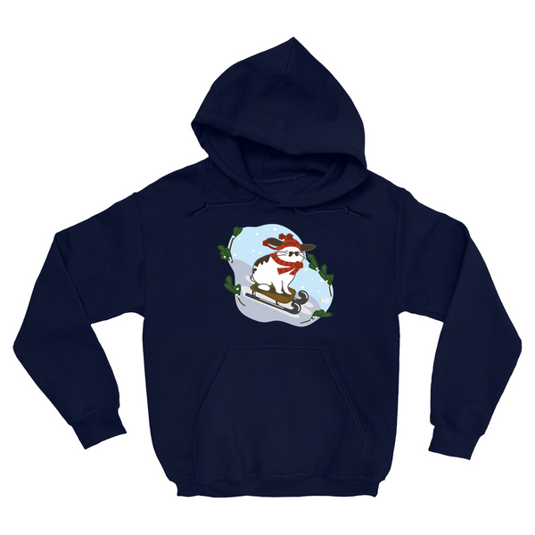 Hopping Through The Snow Unisex Hoodie