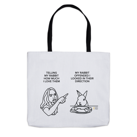 Don't Yell At Me Tote Bags