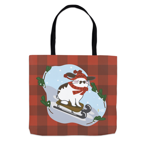 Hopping Through The Snow Tote Bag