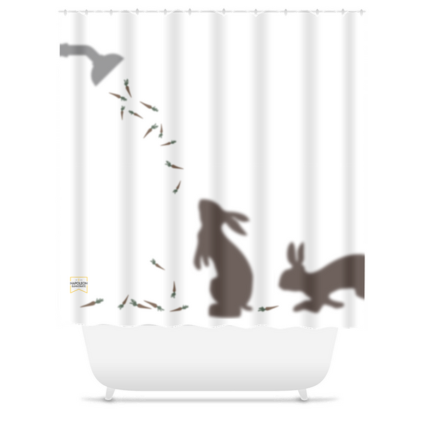 Carrot About You Bunches Shower Curtain