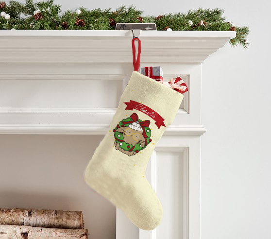 Custom Deck The Halls Stocking