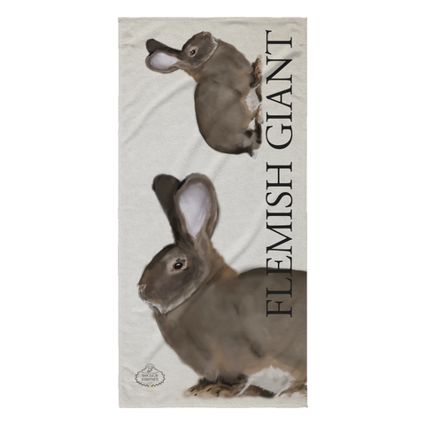 Flemish Giant Beach Towel